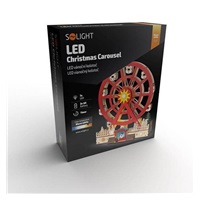 BAZAR - Solight LED vánoční kolotoč, otáčející se, 7x LED, 30cm, 2x AA - poškozený obal