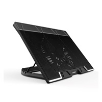 ZALMAN Stojan na notebook ZM-NS3000, až 17", 3xUSB, 1xUSB-C, Naklápěcí, černá