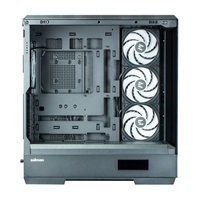ZALMAN case P50 DS, Mid Tower, ATX, 2xUSB 3.0, 1xUSB-C, 4x 120mm ARGB Fan, Boční display, černá