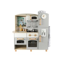 Dětská dřevěná kuchyňka Premium s rozšířeným příslušenstvím + textilní set ZDARMA