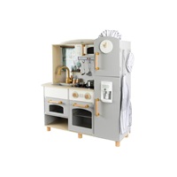 Dětská dřevěná kuchyňka Premium s rozšířeným příslušenstvím + textilní set ZDARMA