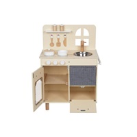 Dětská dřevěná kuchyňka s okýnkem