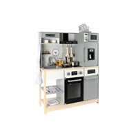 Dětská dřevěná kuchyňka s rozšířeným příslušenstvím + textilní set ZDARMA - moderní design