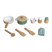 Dětská dřevěná kuchyňka se zvuky - vintage styl