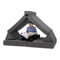 Dětská pohovka a bunkr pro děti - šedá