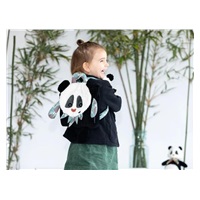Dětský batůžek z heboučkého manšestru panda