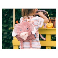 Dětský batůžek z heboučkého manšestru pštros