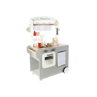 Dětský dřevěný obchod na hraní - pojízdný