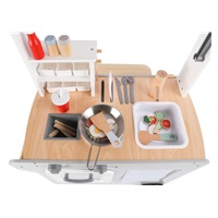 Dětský dřevěný obchod na hraní - pojízdný