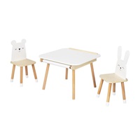 Dětský rostoucí stolek a 2 židle - Zvířátka