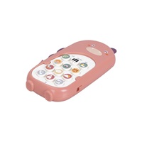 Dětský telefon dinosaurus - růžový