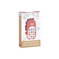 Dětský telefon dinosaurus - růžový