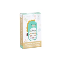 Dětský telefon dinosaurus - zelený