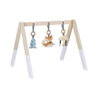 Dřevěná dětská hrazdička s liškou