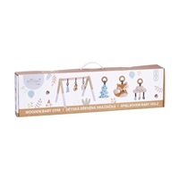 Dřevěná dětská hrazdička s liškou