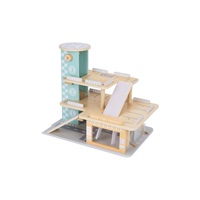 Dřevěná garáž na autíčka s myčkou