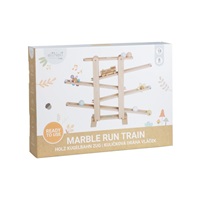 Dřevěná kuličková dráha XL s vláčkem ZDARMA - smontovaná