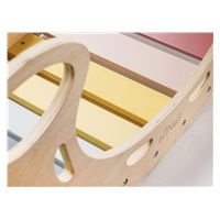 Dřevěná montessori houpačka 5v1 - pastel (NOVINKA)