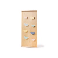 Dřevěná montessori houpačka 5v1 s prknem 2v1 - set pastel (NOVINKA)