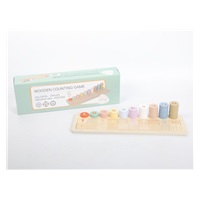 Dřevěné nasazovací montessori počítadlo