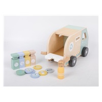 Dřevěné popelářské auto pro děti