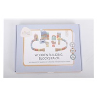 Dřevěné stavební kostky pro děti - Farma (70 ks)