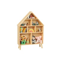 Montessori dětská knihovna (regál) - domeček