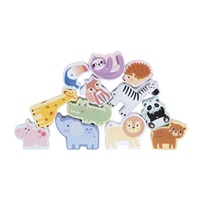 Navlékání korálků - dřevěných zvířátek ze ZOO