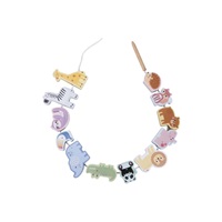 Navlékání korálků - dřevěných zvířátek ze ZOO