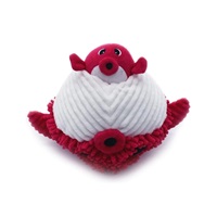 Plyšová ryba Blowfish - máma s miminkem, červená