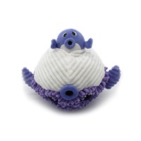 Plyšová ryba Blowfish - máma s miminkem, fialová