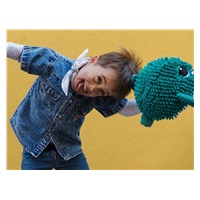 Plyšová ryba Blowfish - máma s miminkem, Zelená