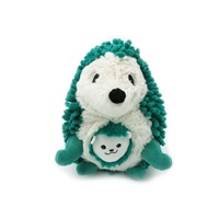 Plyšový ježek - máma s miminkem, Zelená