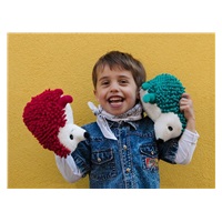 Plyšový ježek - máma s miminkem, Zelená