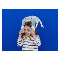 Plyšový krab - máma s miminkem, mintová