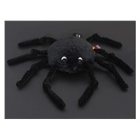 Plyšový pavouk, černá