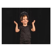 Plyšový pavouk, černá