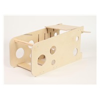 Rostoucí učící věž 3v1 Bublina Max 90 cm se stabilizačními prvky, přírodní (natur)