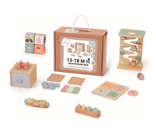 Sada montessori hraček pro děti od 1 roku (13–?18 měsíců) - edukativní box