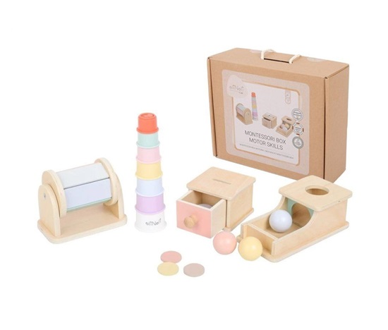 Sada montessori motorických hraček pro děti od 10 měsíců - edukativní box