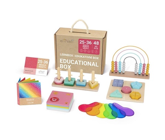 Sada naučných hraček pro děti od 2 let (25–36 měsíců) - edukativní box