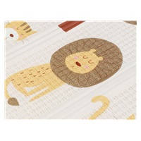 Skládací pěnová podložka pro děti oboustranná XXL (180x200 cm) - Zvířátka