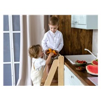 Skládací rostoucí učící věž Moon 92 cm, přírodní (natur)