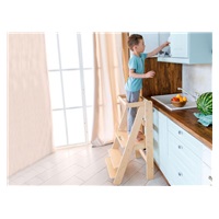 Skládací rostoucí učící věž Moon 92 cm, přírodní (natur)