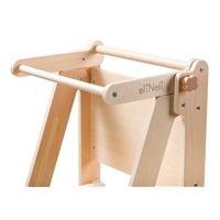 Skládací učící věž rostoucí 2v1 - lakovaná s kreslící tabulí