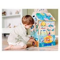 Svítící activity board domeček - Pirát