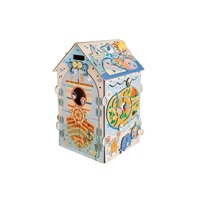 Svítící activity board domeček - Pirát pastel