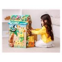 Svítící activity board domeček - Safari se lvem