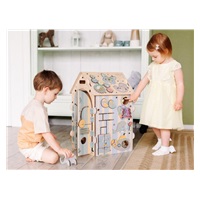 Svítící activity board domeček - ZOO pastel