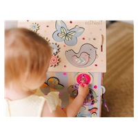 Svítící activity board domeček - ZOO pastel